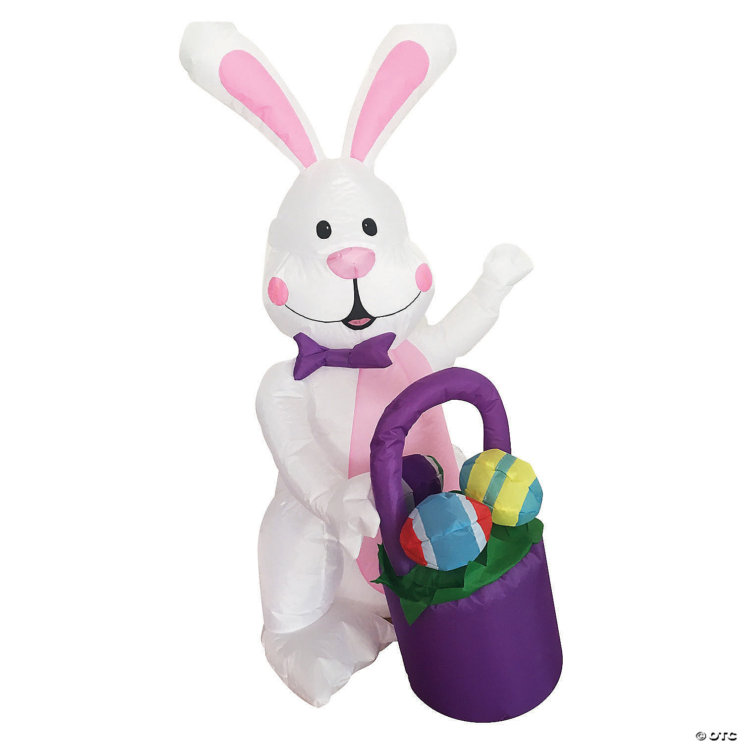 INFLATE BUNNY W BASKET EGG 4FT - EASTER