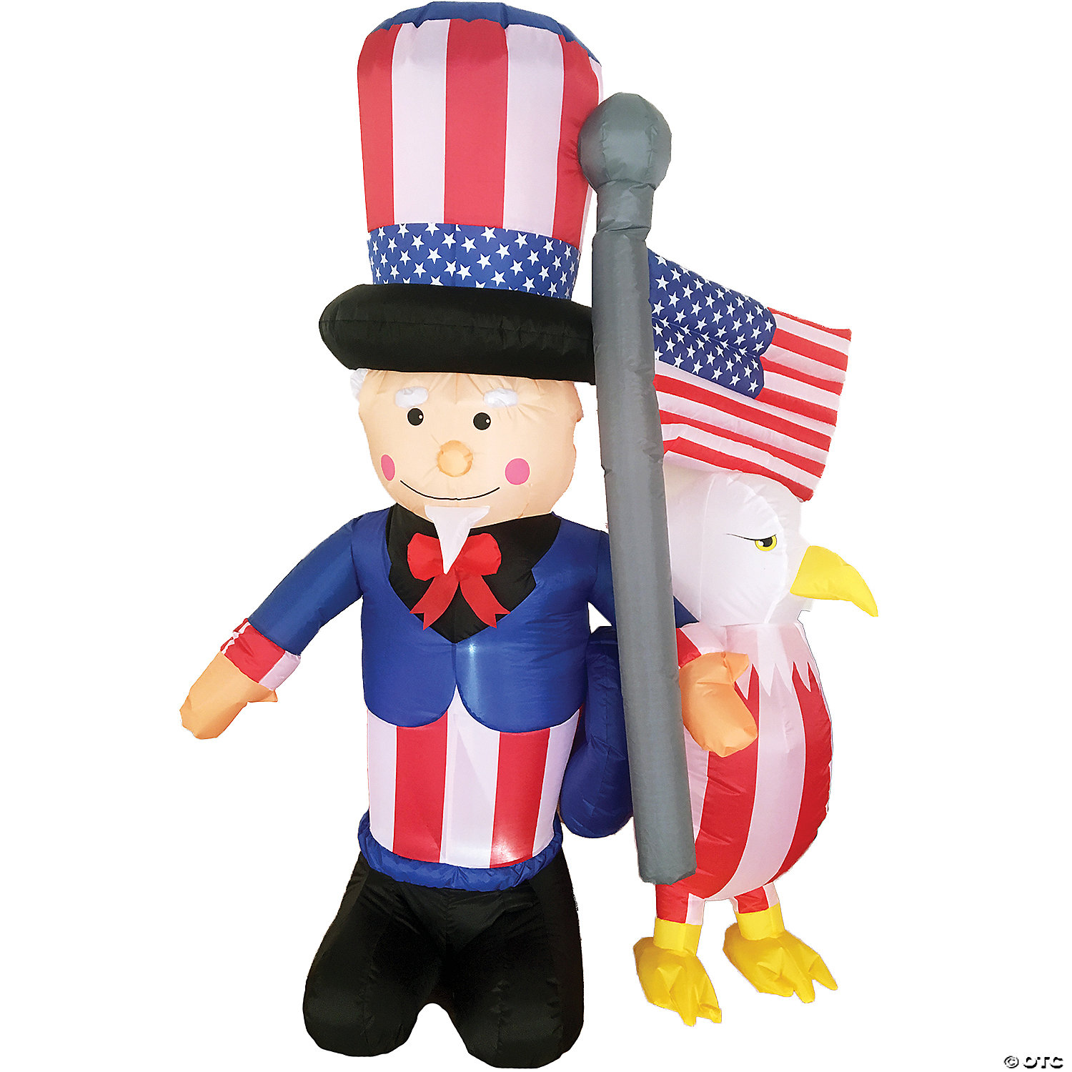 INFLATABLE UNCLE SAM WITH EAGLE - FOURTH OF JULY