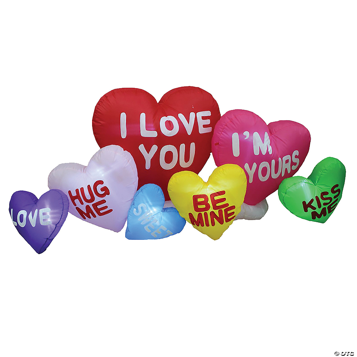 I LUV U HEARTS INFLATE 6.5 FT - VALENTINE'S DAY