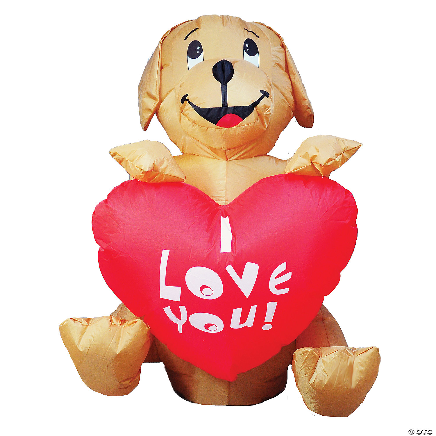 INFLATABLE DOG WITH HEART DECORATION - VALENTINE'S DAY
